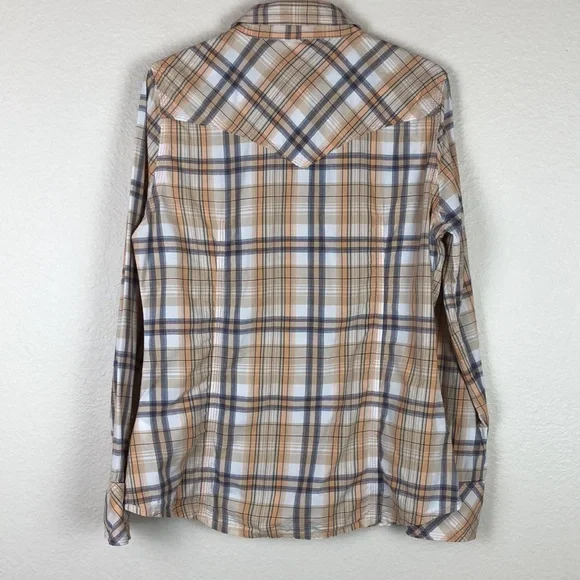 True Religion Plaid Flannel Western Pearl Snap Button Shirt - Picture 8 of 9
